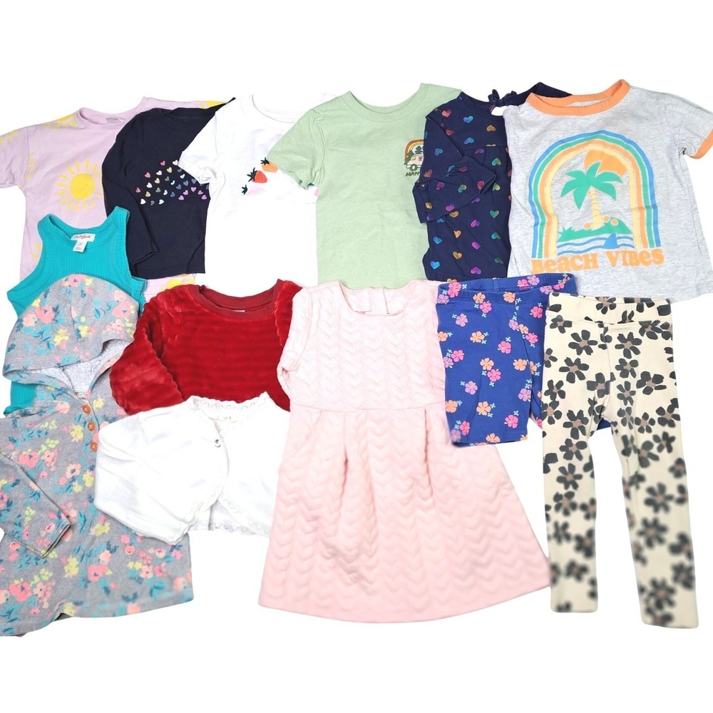 Kids 13‎ Piece Bundle 2T Clothes ZARA Lilax Gap Cat&Jack Carters Old Navy